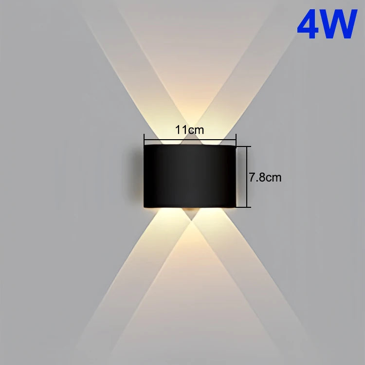 Up & Down LED Wall Lamp: Waterproof Lighting for Indoor & Outdoor Spaces