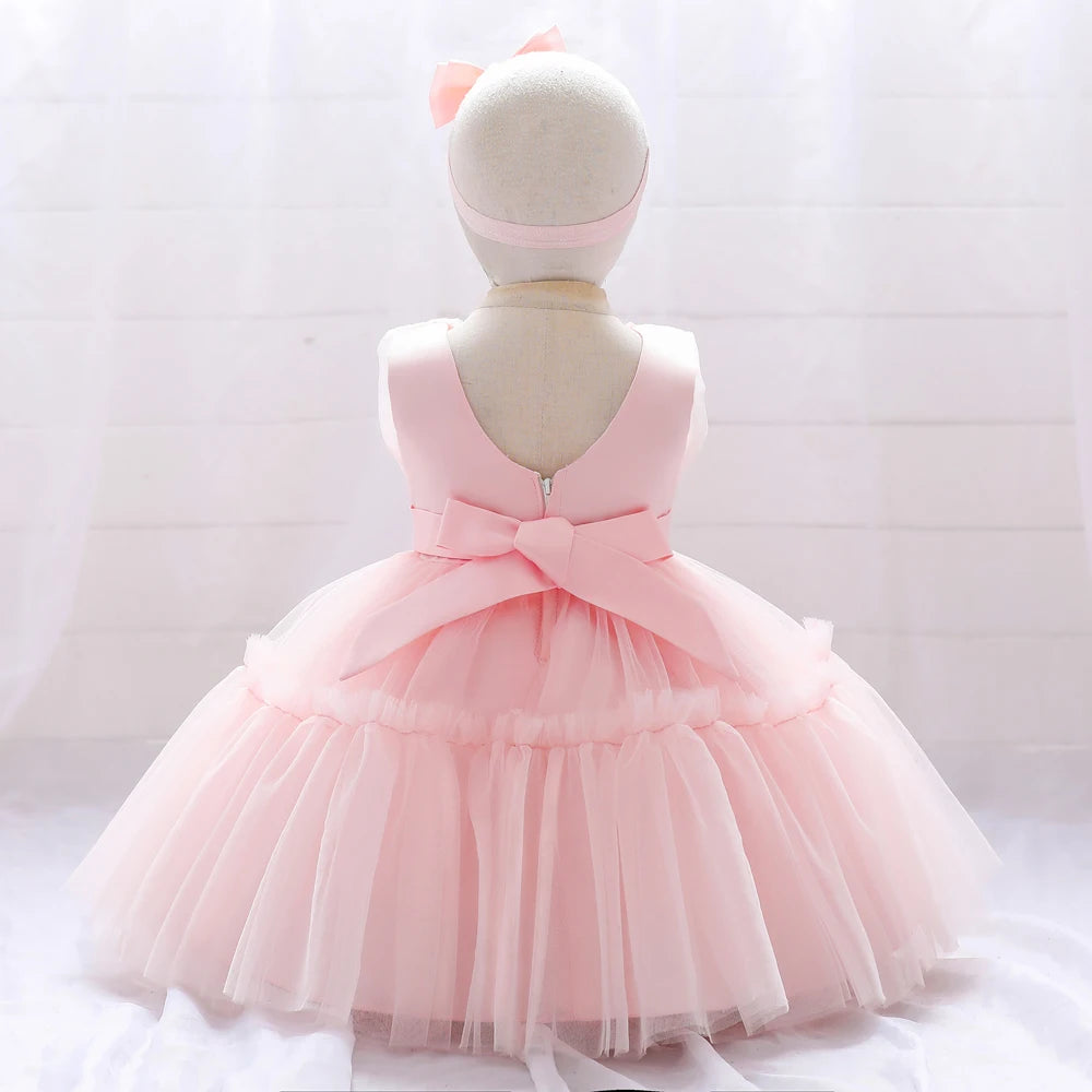 Baby Girl 1st Birthday Dress – Tulle Princess Gown