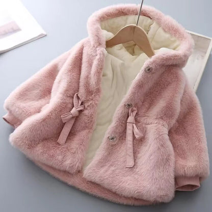 Warm Girls’ Jacket – Long Sleeve Plush Outerwear