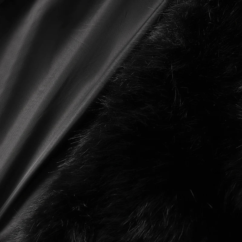 Shawl Collar Faux Fur Jacket – Bold Winter Look