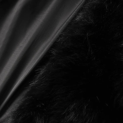 Shawl Collar Faux Fur Jacket – Bold Winter Look