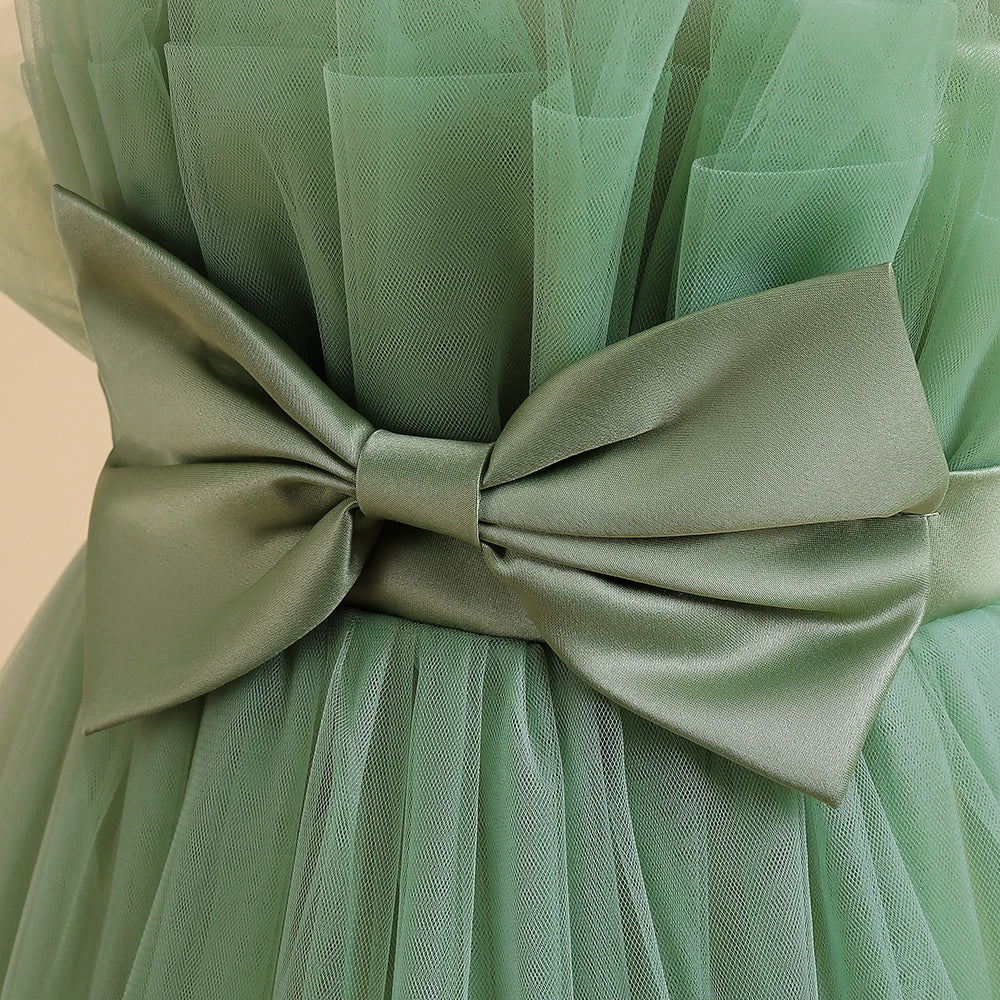 Girls Party Dress – White Tulle Wedding Gown