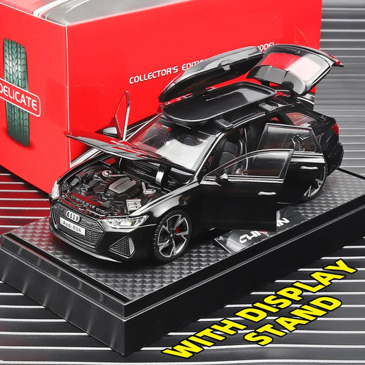 1:32 RS6 Model Car – Black Edition Diecast for Kids & Collectors!