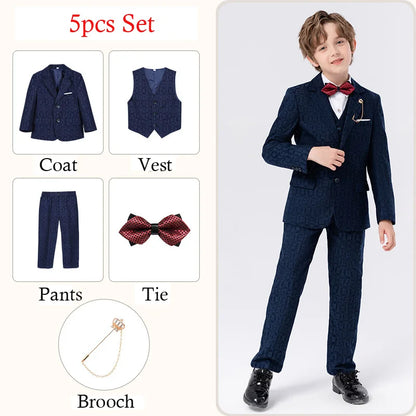 Classic Gray Suit for Boys – 1–14Y Formal & Performance Set