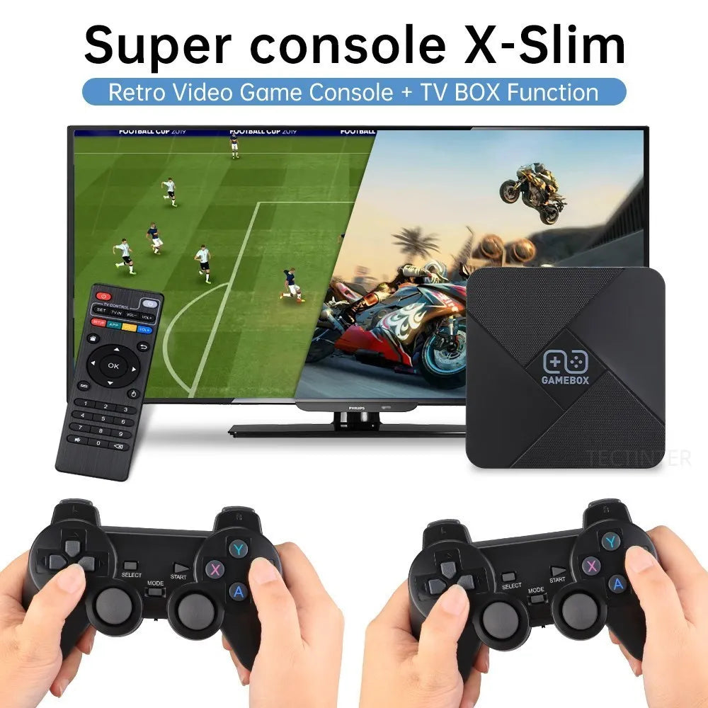 Dual-System 4K HD Game Stick – 40,000+ Games in One Compact Console