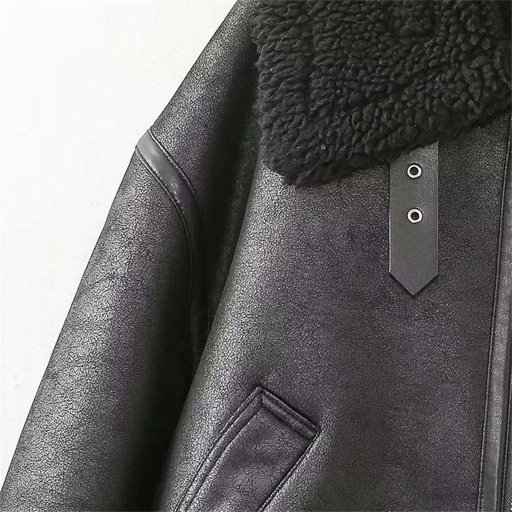 Double-Sided Biker Jacket – Long Sleeve & Collared