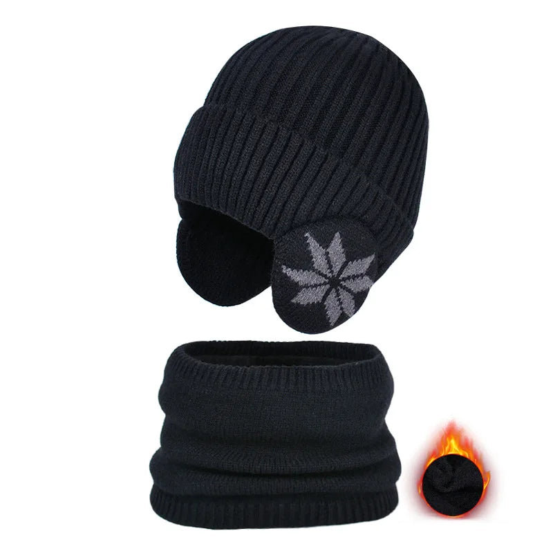 Fleece Lined Winter Hat & Scarf for Children