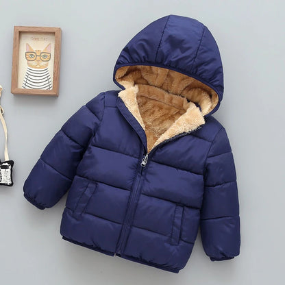 Plush Warm Outerwear – Boys & Girls Winter Jacket