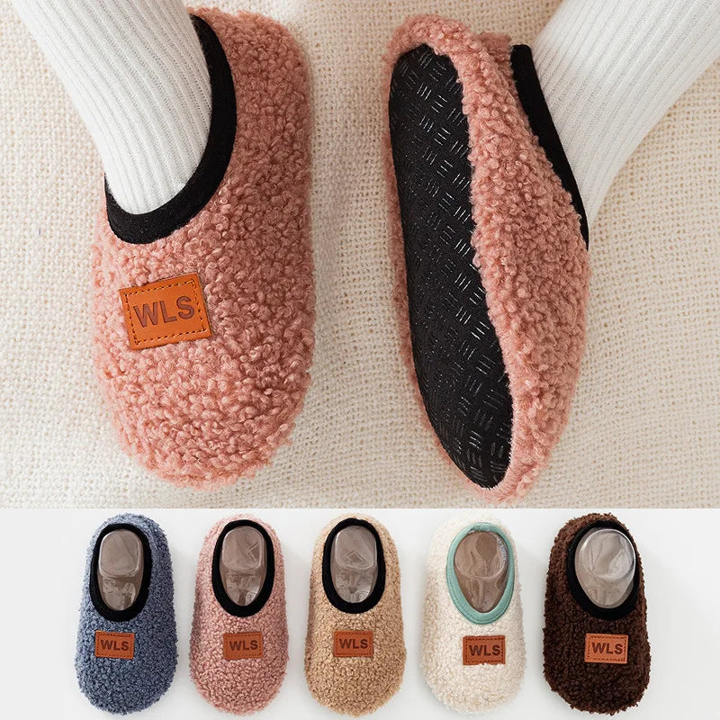 Winter Plush Baby Slippers – Cozy & Non-Slip for Little Feet