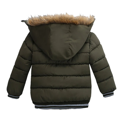 Baby Boys' Winter Coat – Warm Hooded Outerwear (2–6Y)
