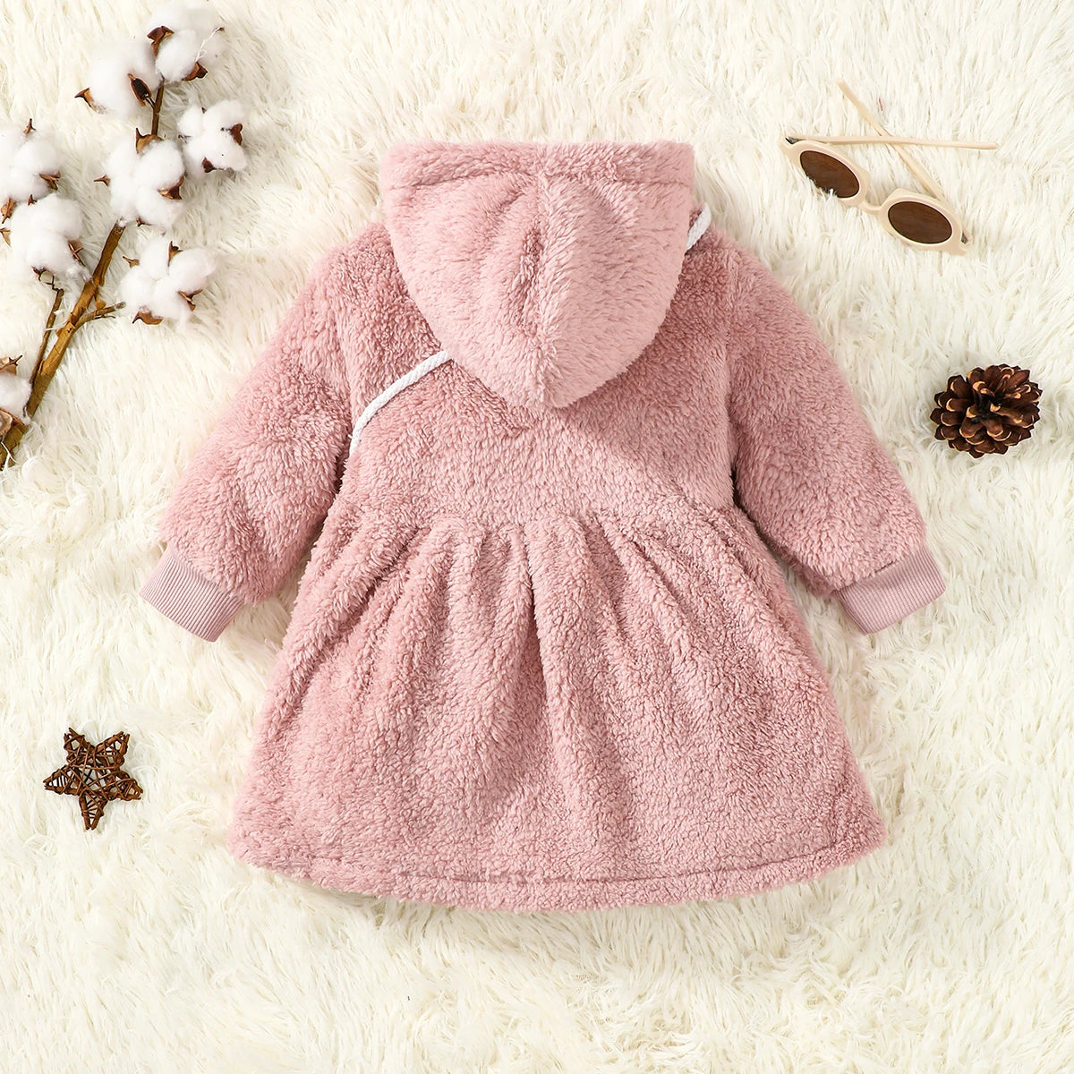 Warm Zipper Jacket + Cute Bag – Baby Girl Outfit
