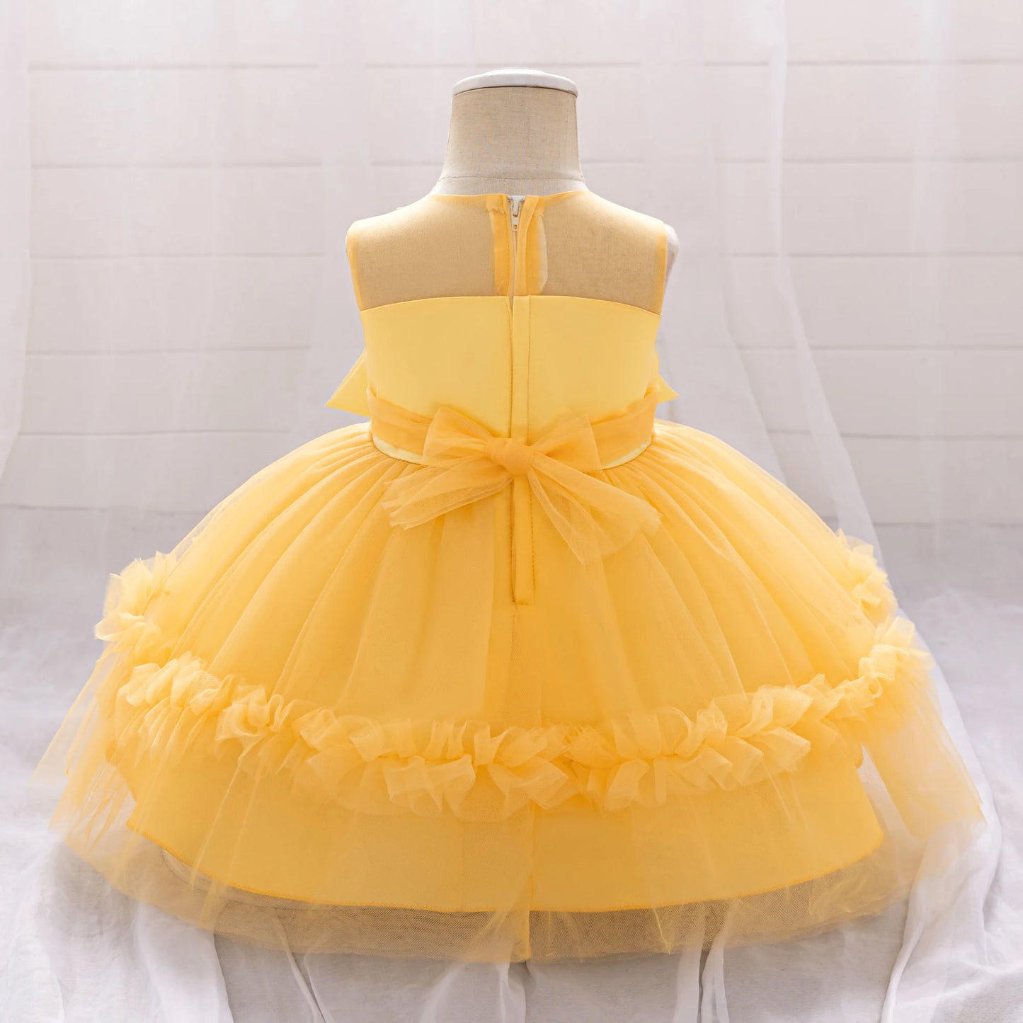 1st Birthday Fluffy Princess Dress for Girls