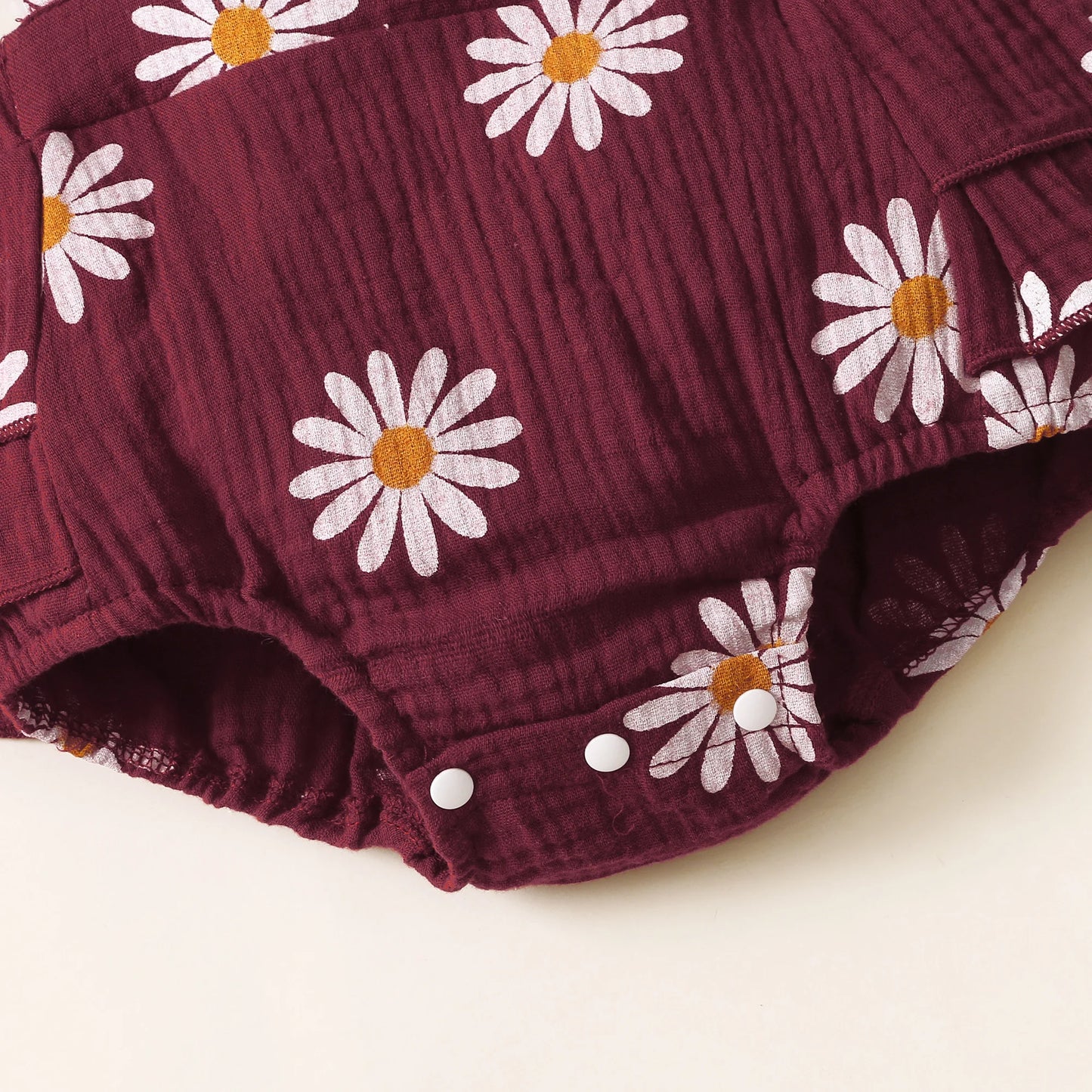 Cute Sunflower Baby Romper for Summer