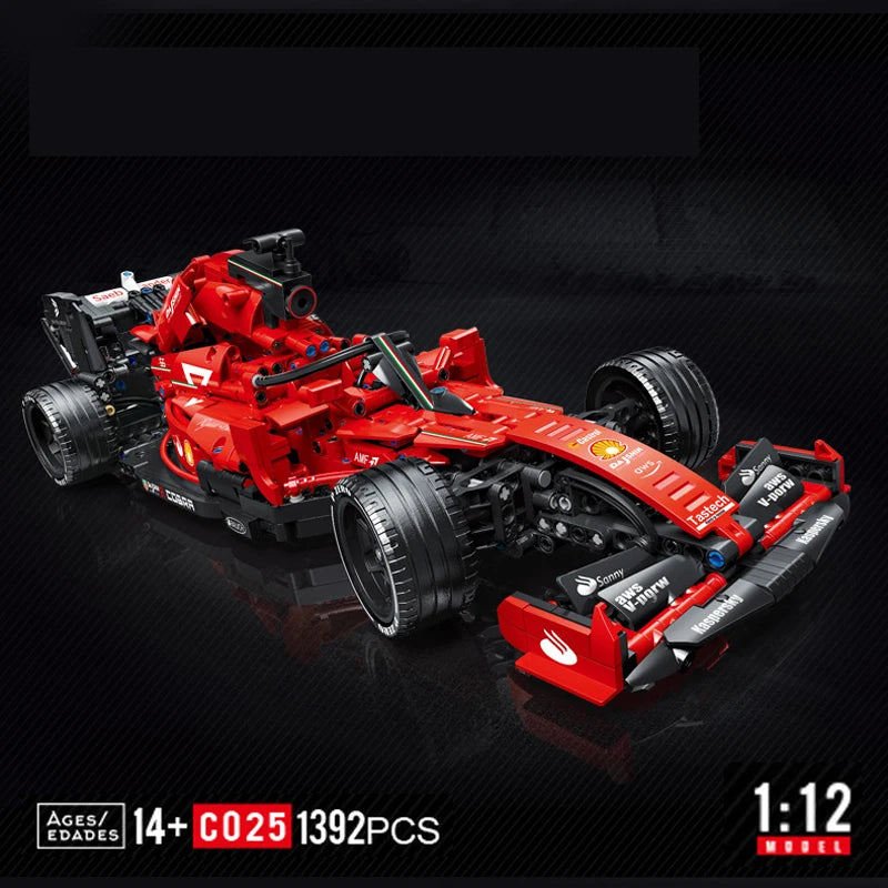 F1 Formula 1 RC Racing Car Building Blocks – 1089-Piece Expert Set