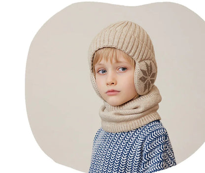 Fleece Lined Winter Hat & Scarf for Children