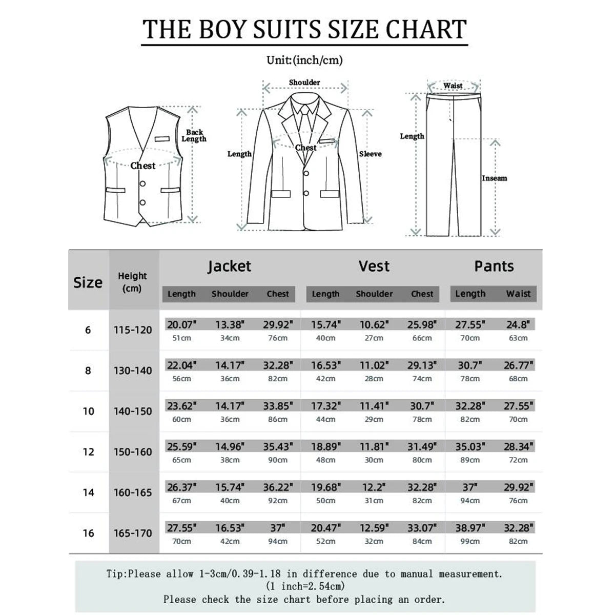 Kids' Formal 3-Piece Suit: Perfect for Weddings & Special Occasions