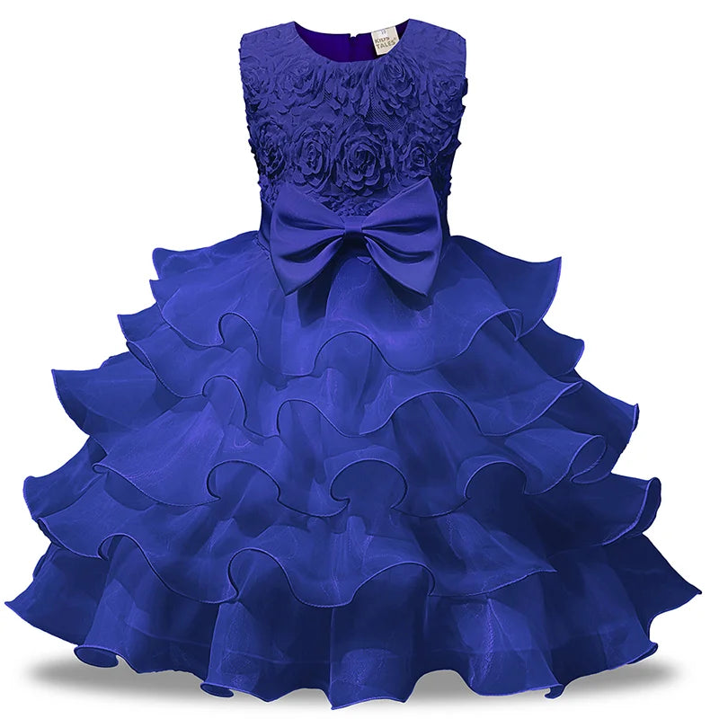 Elegant Mesh Skirt Dress for Girls – Wedding & Party