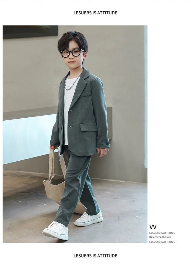 Children’s Elegant Blazer Set – Boys’ Formal Outfit for Parties & Events
