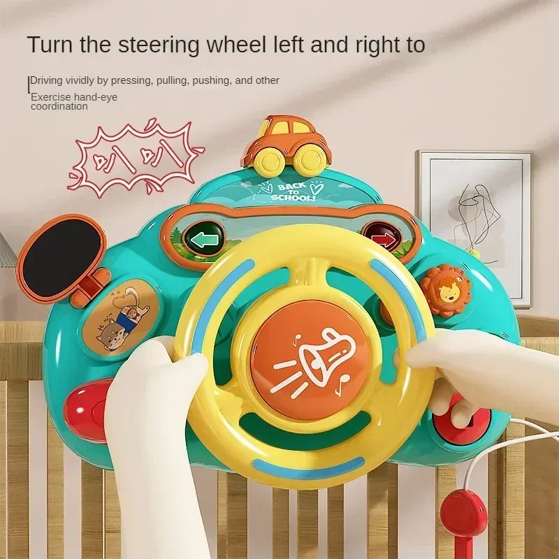 Baby Copilot Steering Wheel – Simulated Driving Toy for Toddlers