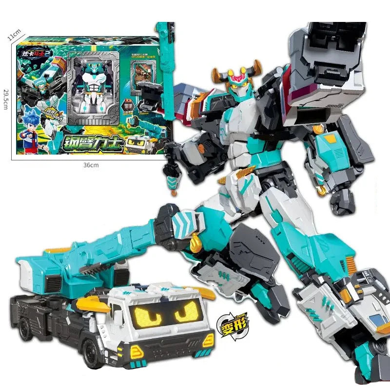 Transforming Cardbot Robot – Car-to-Robot Action Figure for Kids