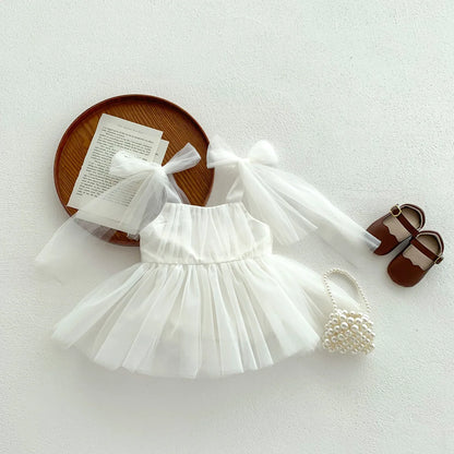 Baby Girl Summer Party Romper Set