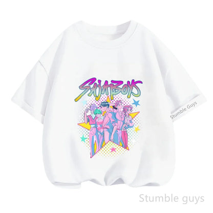 Kpop Demon Hunters Anime T-Shirt – Cool Short Sleeve for Children