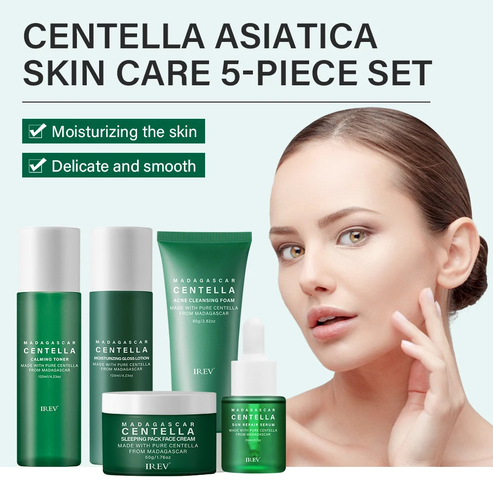 Centella Radiance: Complete Korean Skin Care Set for Youthful Glow