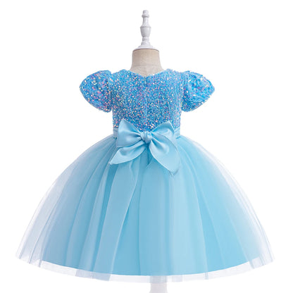 Princess Girls’ Sequined Bow Dress – Birthday