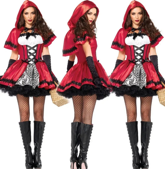 Sexy Little Red Riding Hood Halloween Cosplay Costume