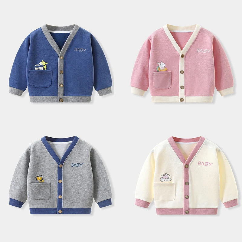 Warm Knit Sweater – Cute Bear Design Baby Jacket