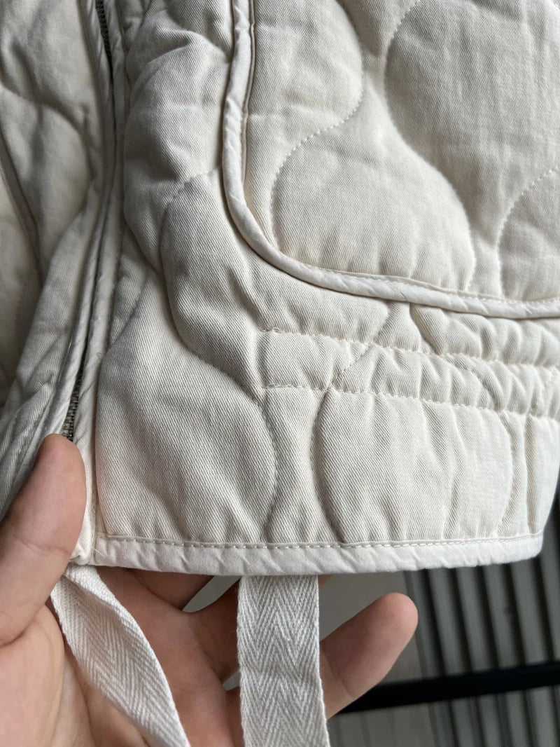 High Collar Quilted Coat – Retro Meets Modern