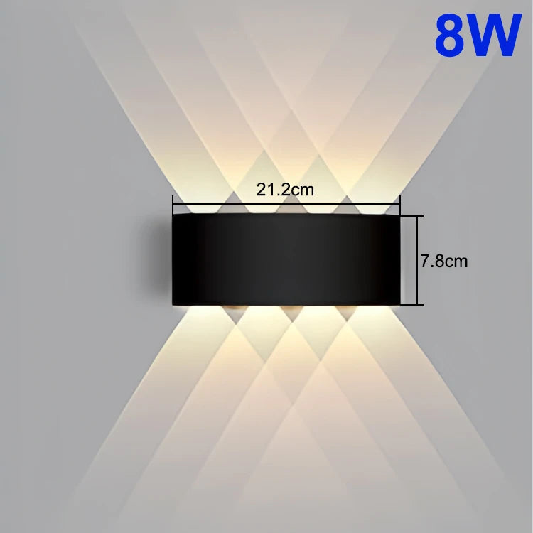 Up & Down LED Wall Lamp: Waterproof Lighting for Indoor & Outdoor Spaces