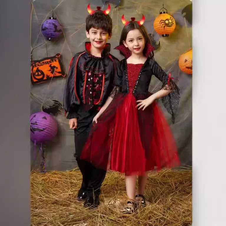 Girls Vampire Halloween Costume – Gothic Tutu Dress