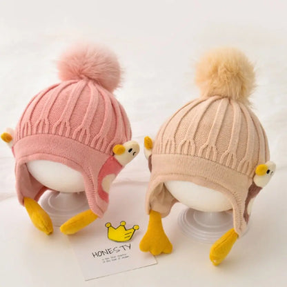 Cartoon Duck Baby Hat – Winter Protection