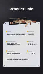 Ultra Shoppings Robotime Rokr AK47 3D wooden gun building block toy for kids and adults, featuring detailed rifle design and puzzle elements.