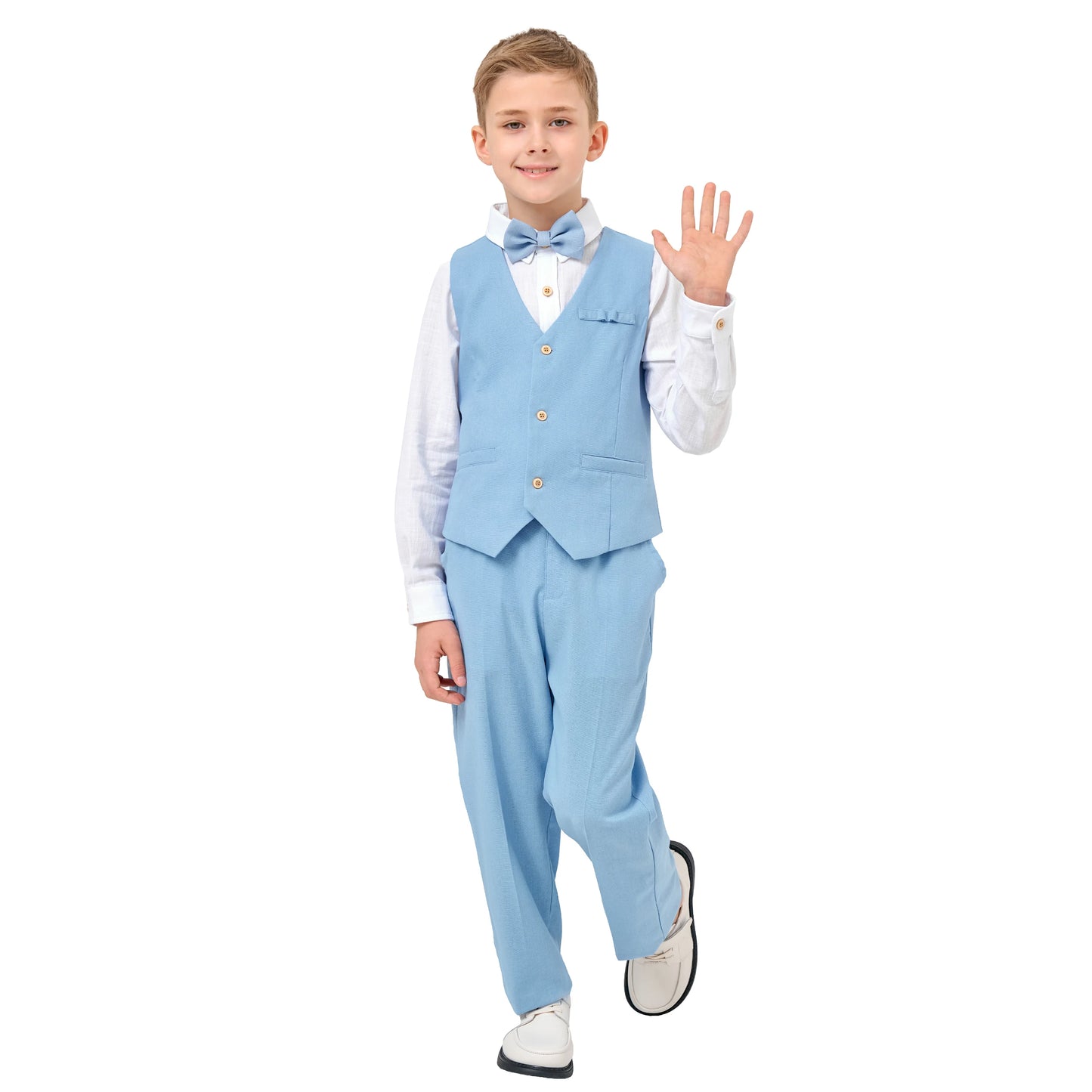 Children’s 4-Piece Linen Suit – Perfect for Weddings & Parties