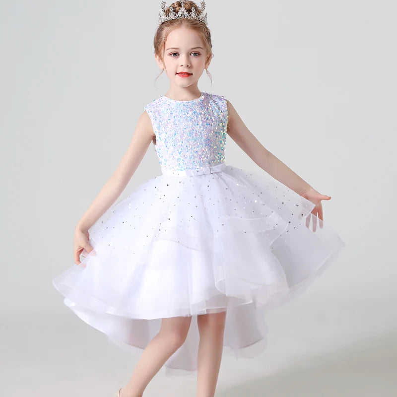 Wedding Dress – Sequin Lace Tuxedo for Girls