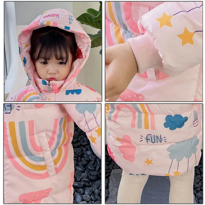 Kids’ Hooded Down Jacket – Warm & Windproof