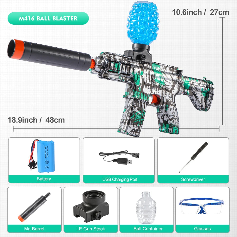 M416 Electric Blaster Gun – Rechargeable Toy Gift for Kids & Teens