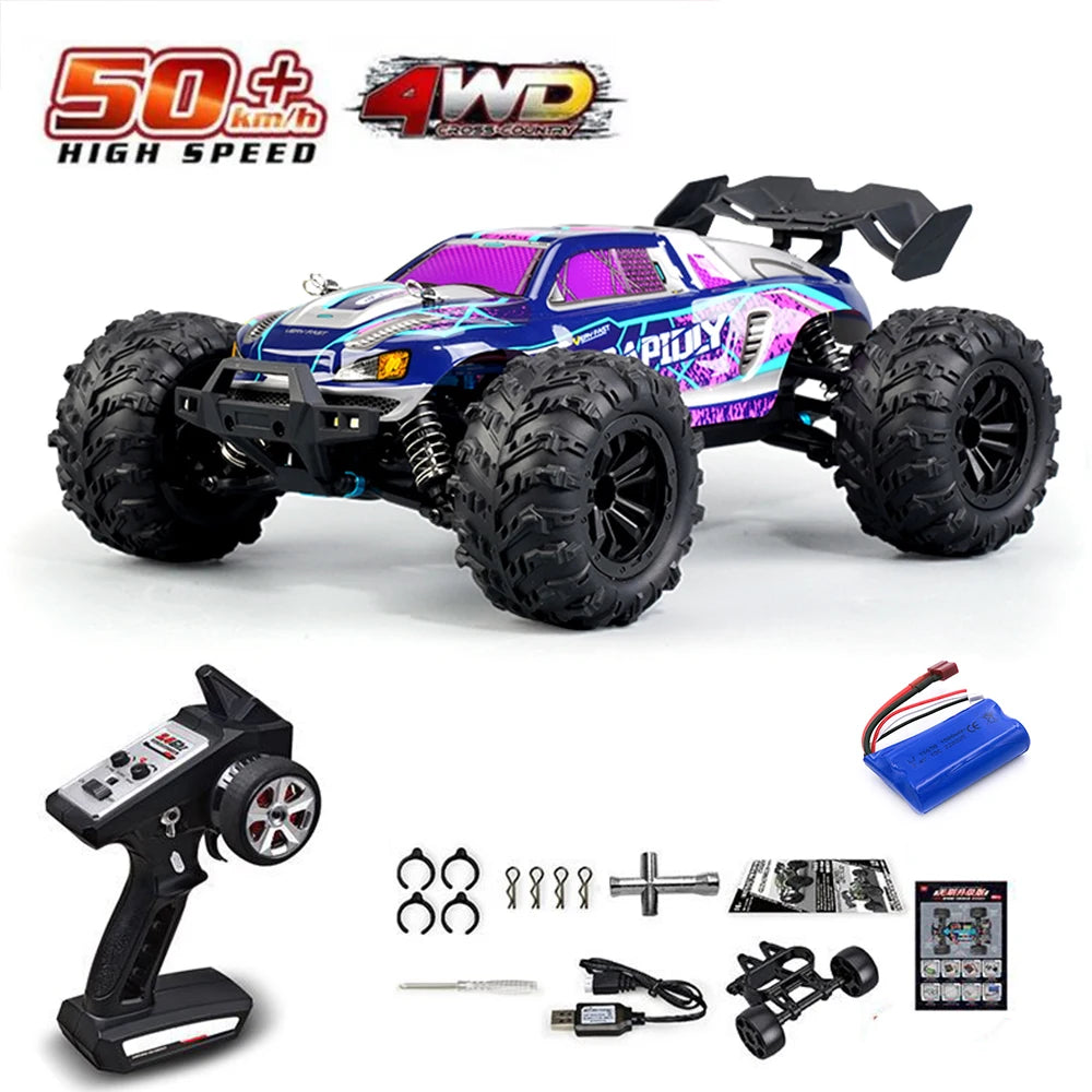 1:16 RC Off-Road Car – High-Speed 4WD Monster Truck with LED Lights