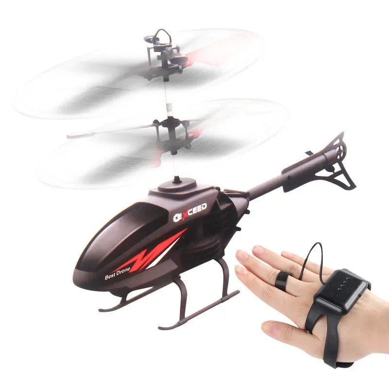 Wrist Induction Drone – Mini RC Helicopter for Kids with Impact Protection
