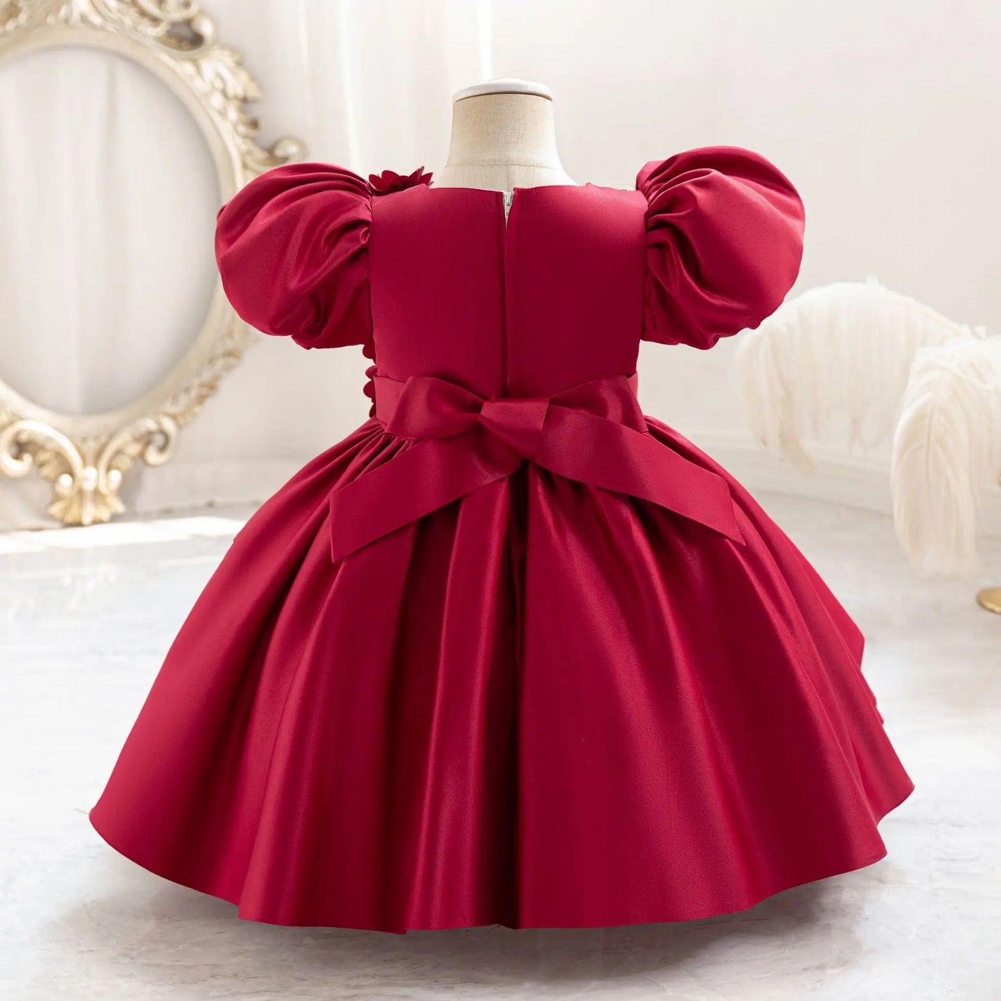 Cute Kids Formal Red Dress – Birthday & Events