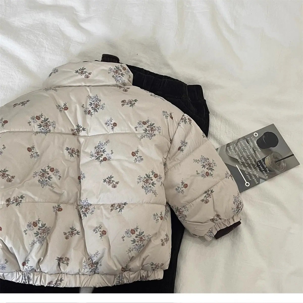 Winter Coat for Baby Girls – Thicken Floral Parka