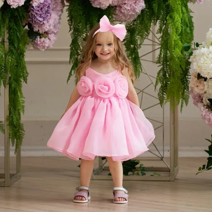 Kids Wedding Dress – Sleeveless Flower Girl Gown