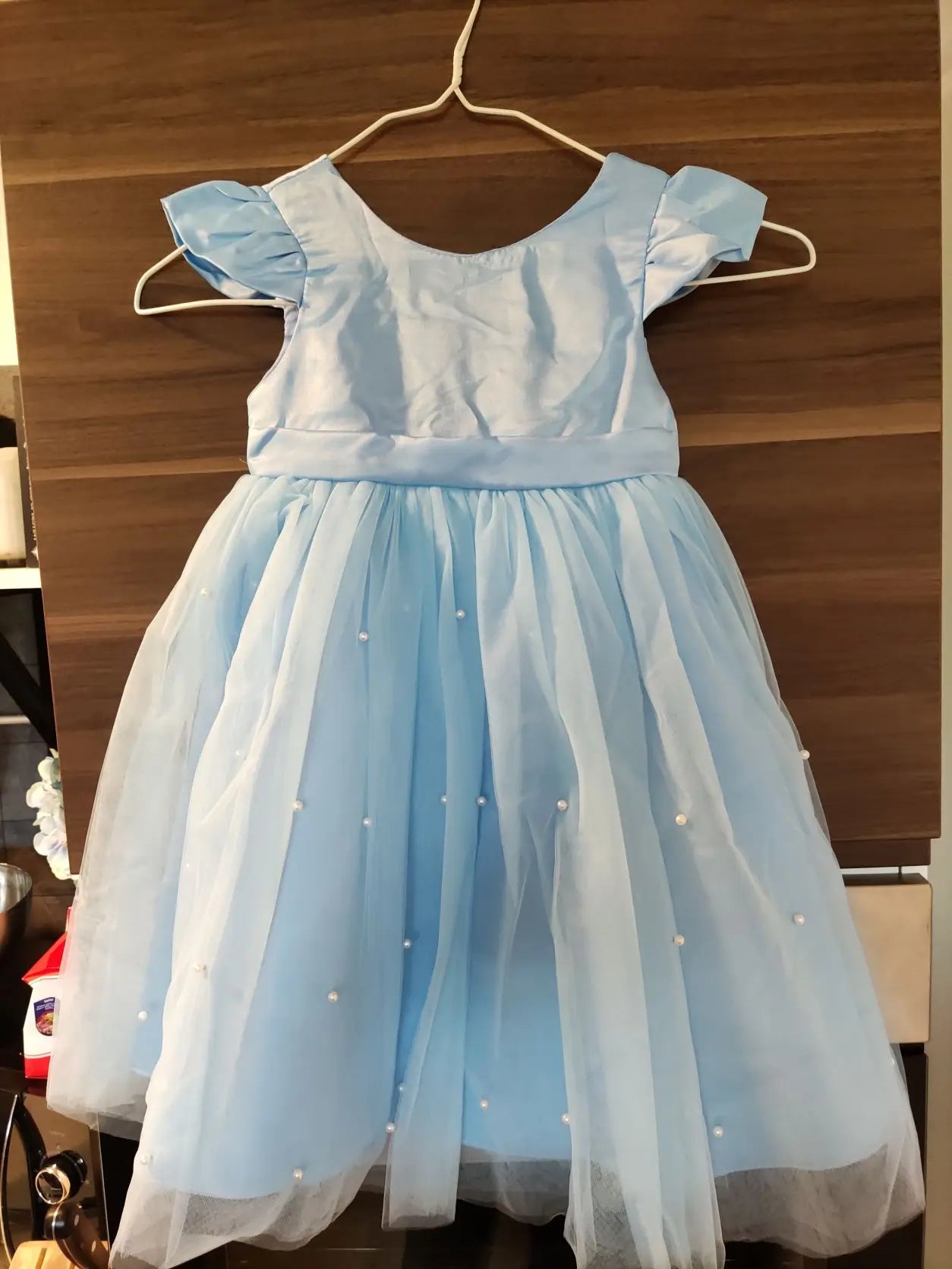 Kids Flower Girl Dress – Elegant Bow Tulle Party Wear