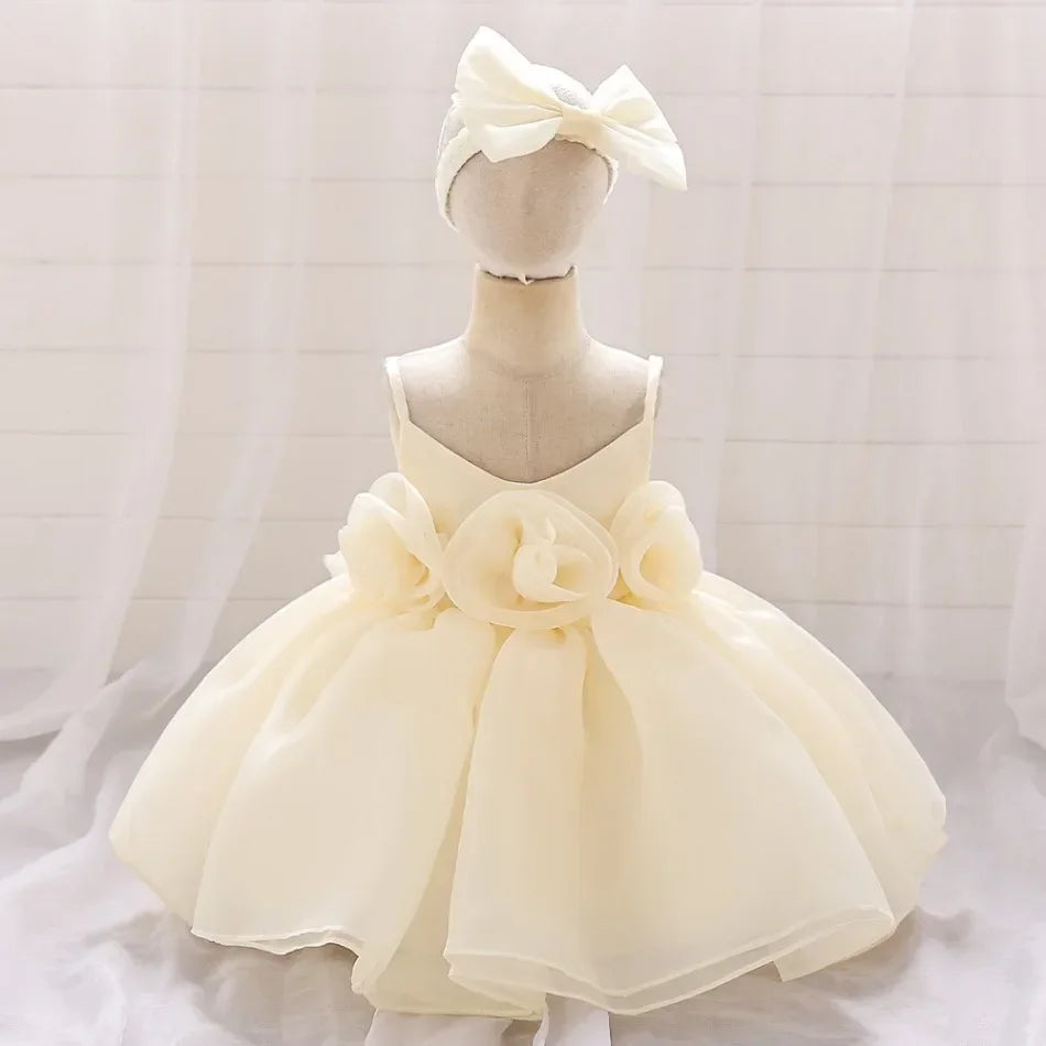 Kids Wedding Dress – Sleeveless Flower Girl Gown