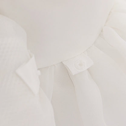 Baby Girl Baptism Dress – 1st Birthday Pink Gown