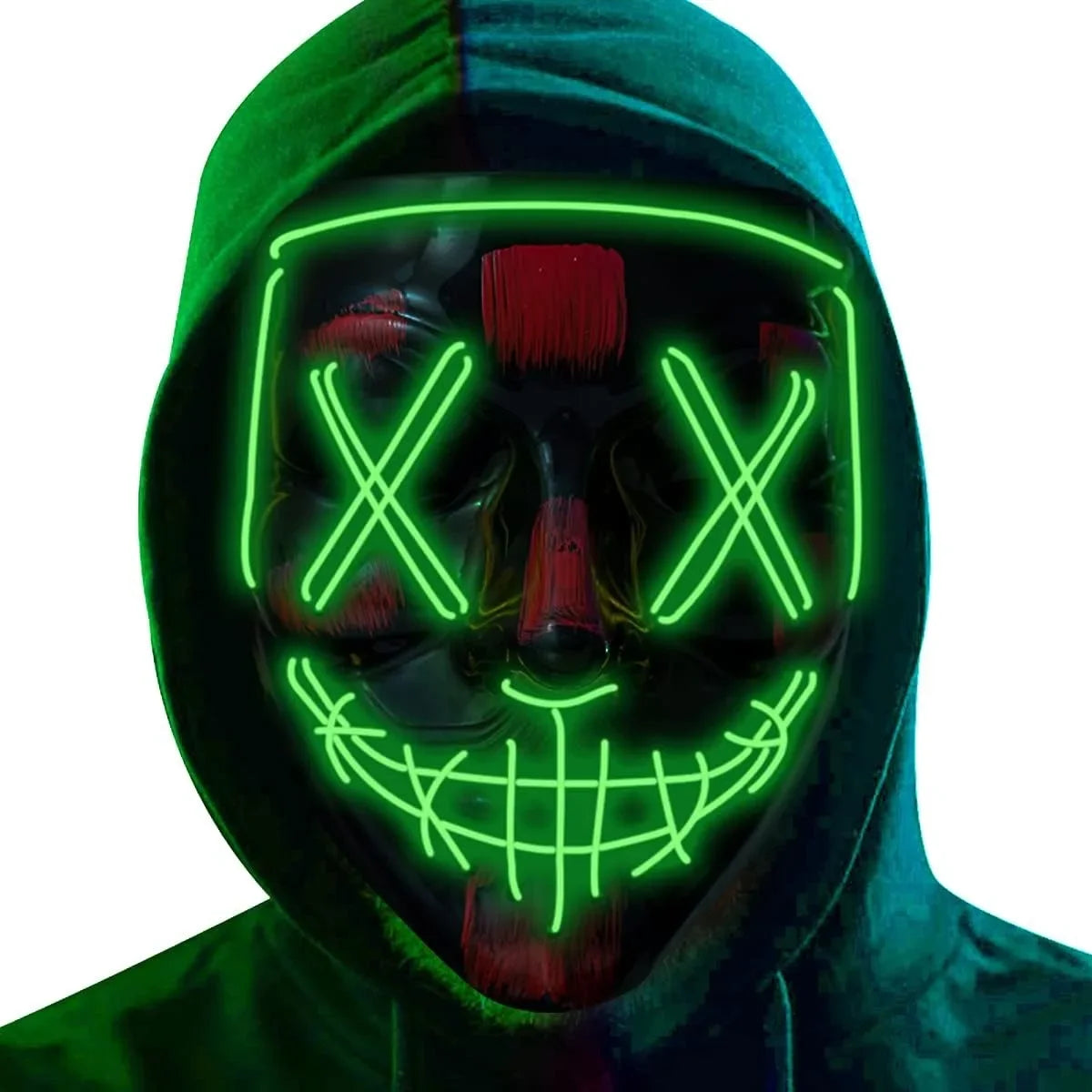 Halloween LED Mask – Poptrend Light-Up Scary Costume Accessory