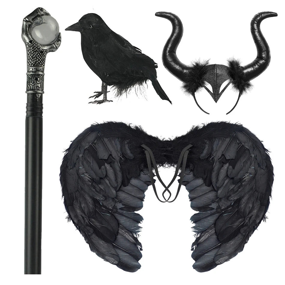 Girls Black Witch Halloween Costume – Luxury Dress