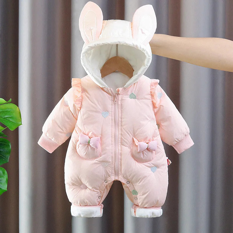 Plush Winter Baby Jumpsuit – Warm & Cozy